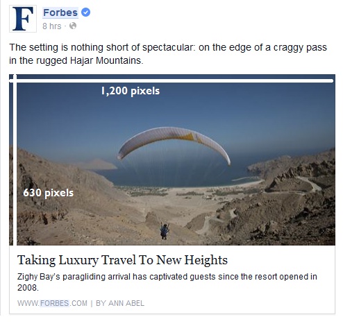 The Complete Guide for Social Media Images Size 2016_Fb post image